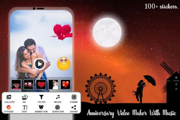 Anniversary Video Maker with Music android App screenshot 2