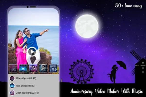 Anniversary Video Maker with Music android App screenshot 4